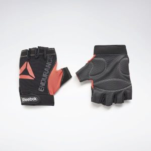 Reebok Strength Handschuhe Herren - Schwarz/Rot - DE 587-IYV